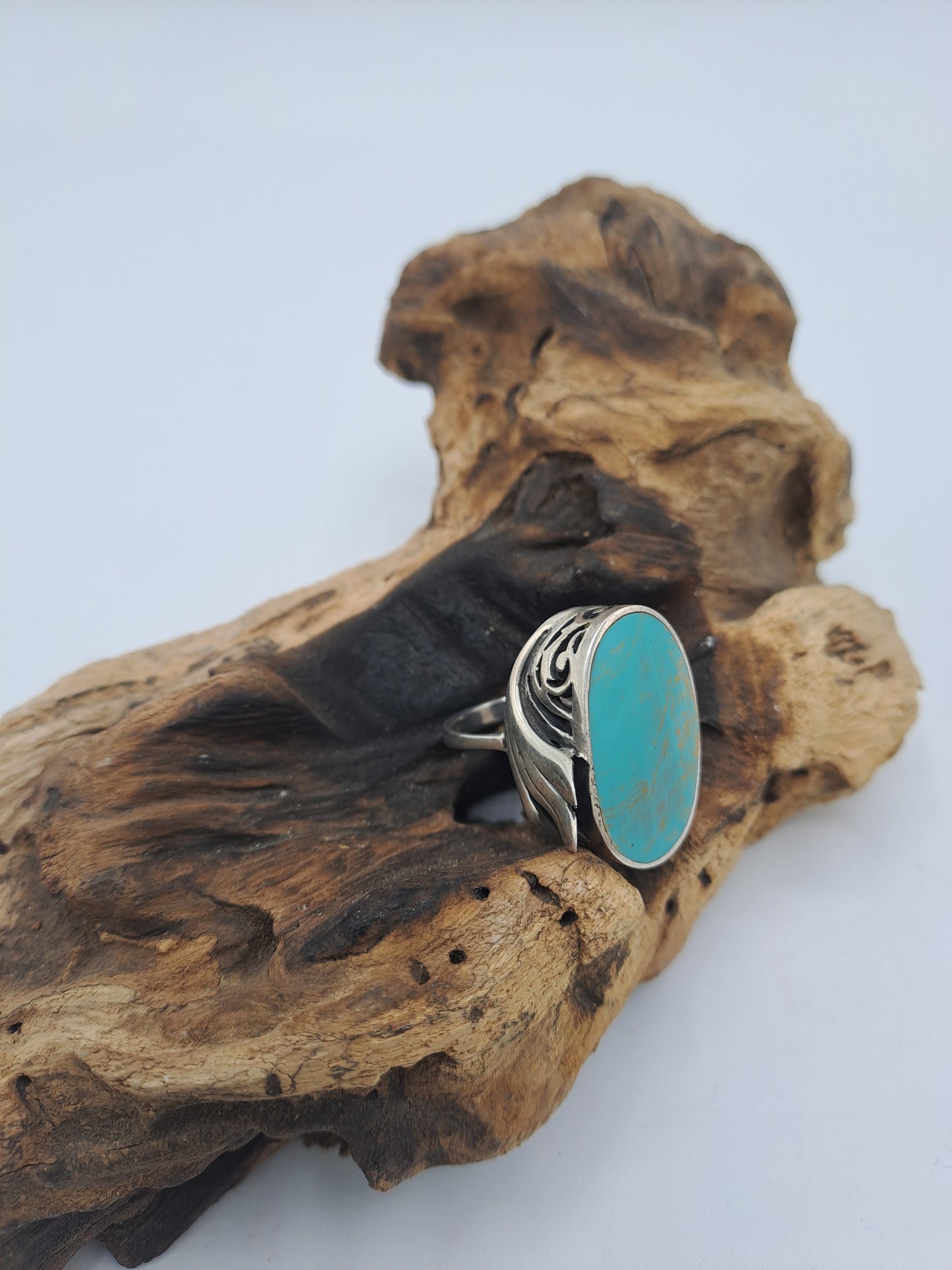 Anello con Turchese Tibetano