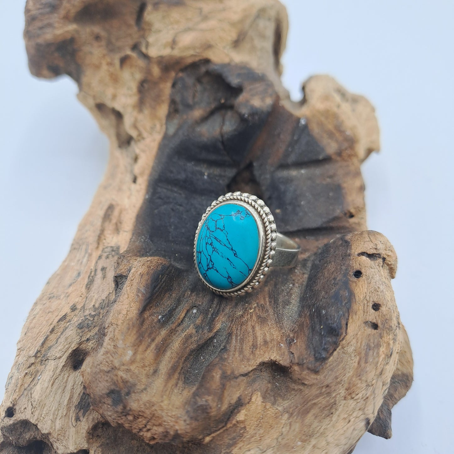 Anello con Turchese puntinato