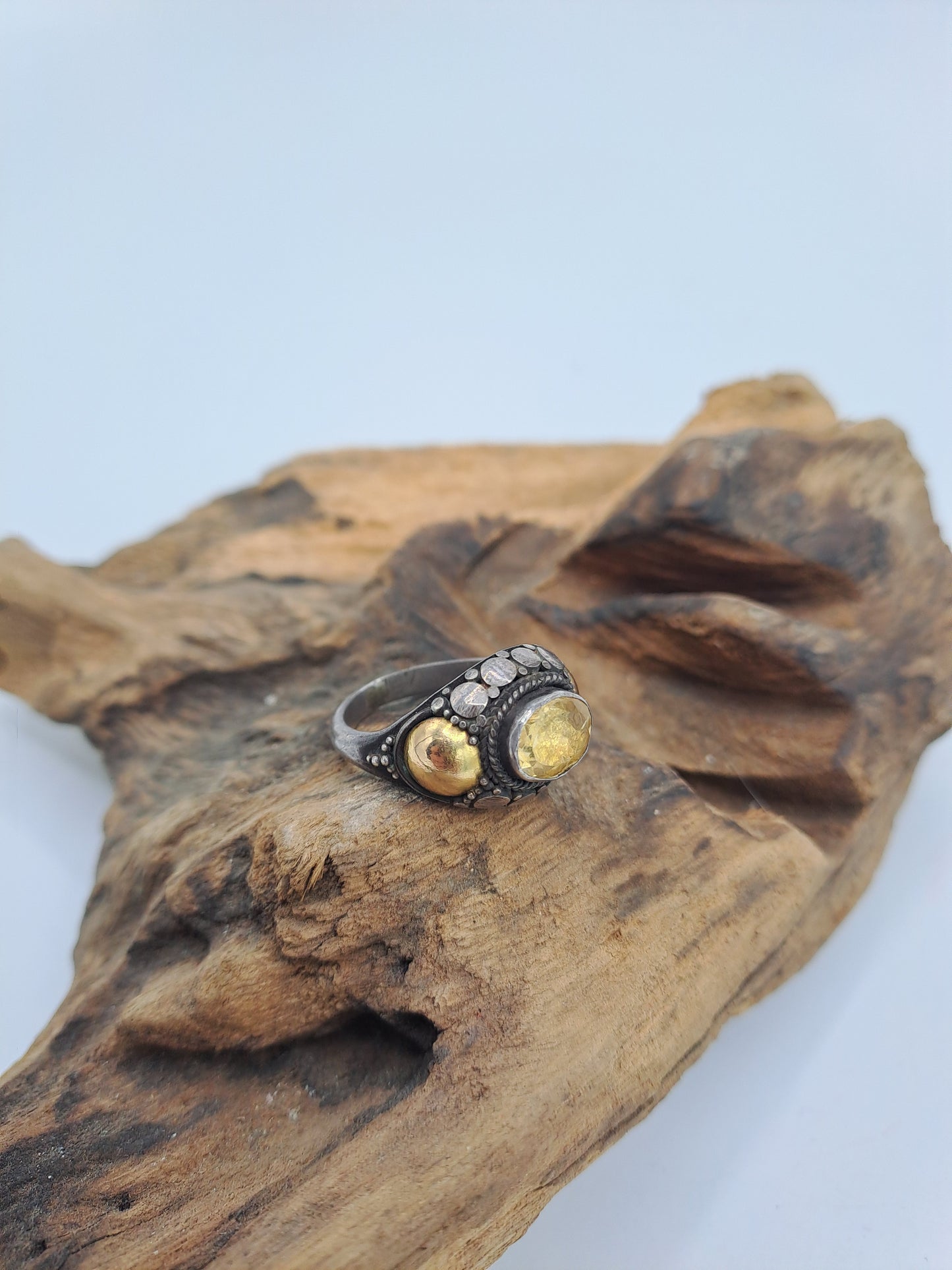 Anello Indonesiano Lemon Quartz