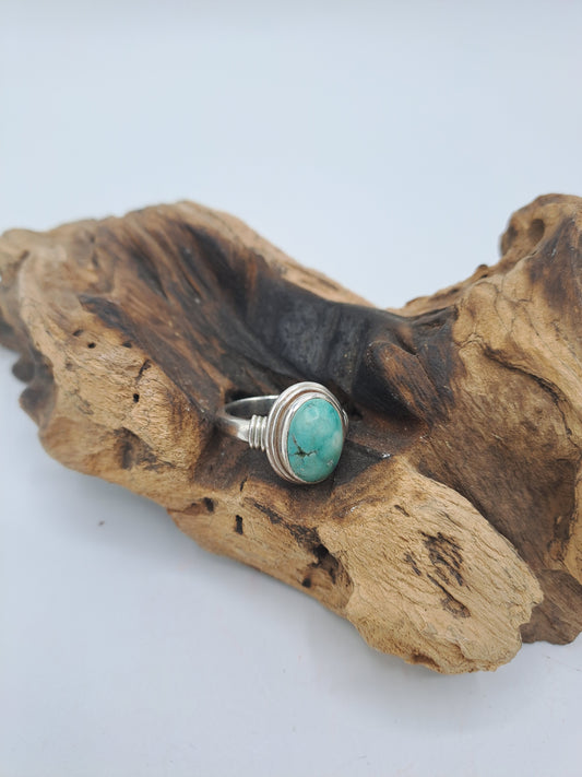 Anello con Turchese Tibetano