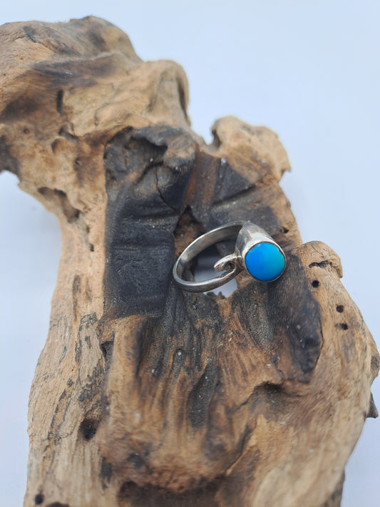 Anello "contraire" con Turchese