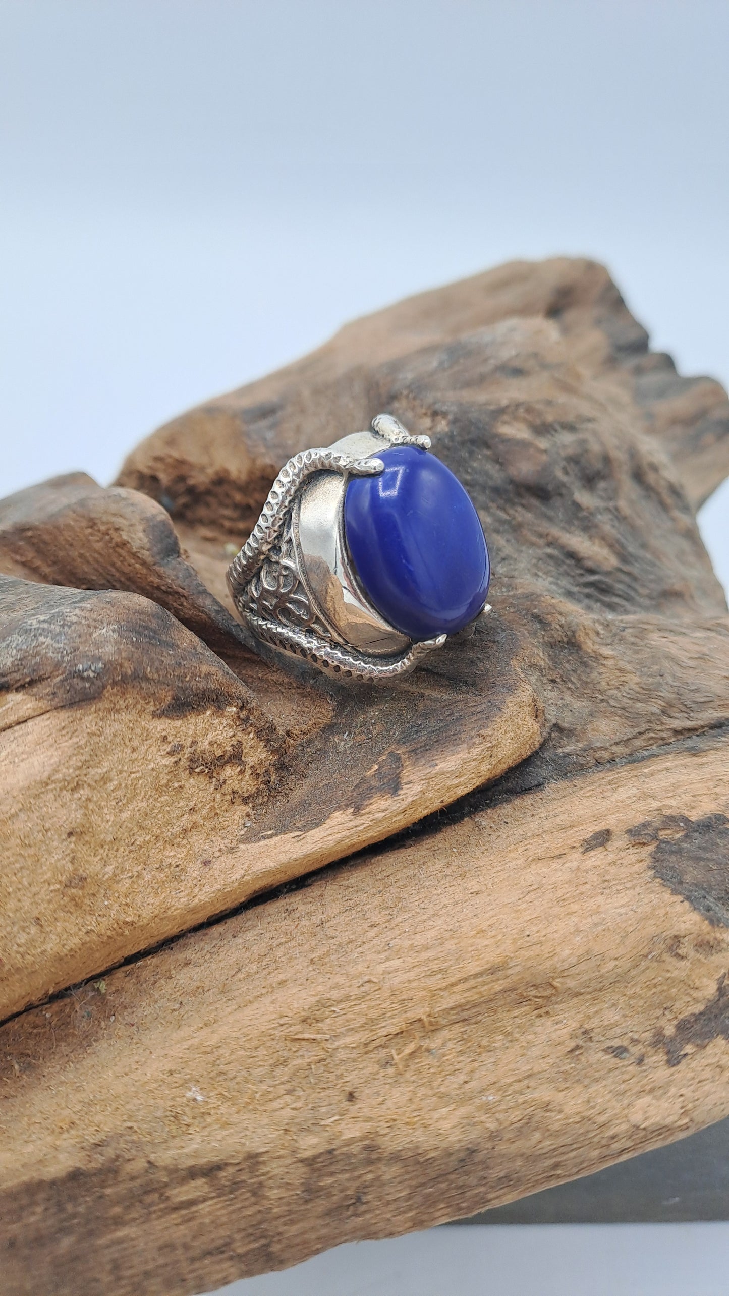Anello lapislazzulo "Serpenti"