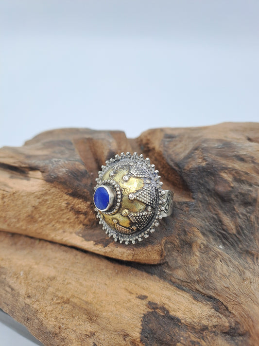 Anello afgano con lapislazzulo