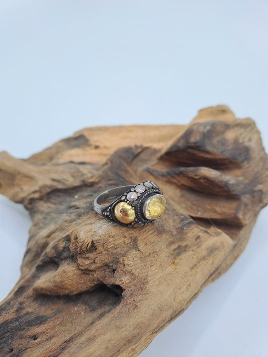 Anello Indonesiano Lemon Quartz