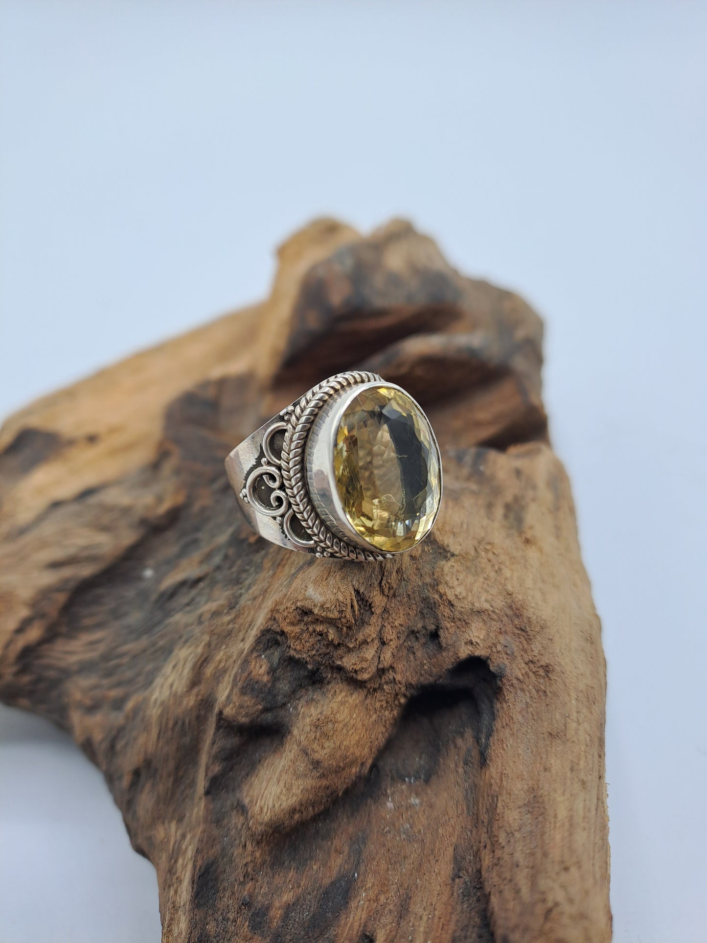 Anello Golden Topazio