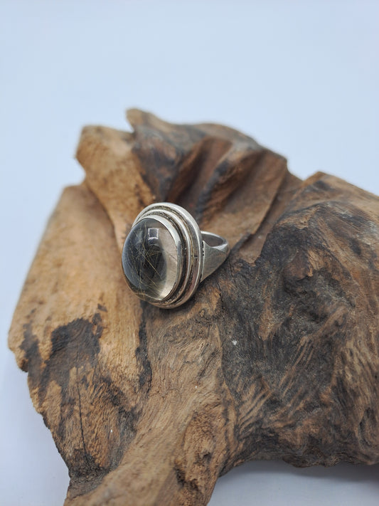 Anello con Quarzo Rutilato