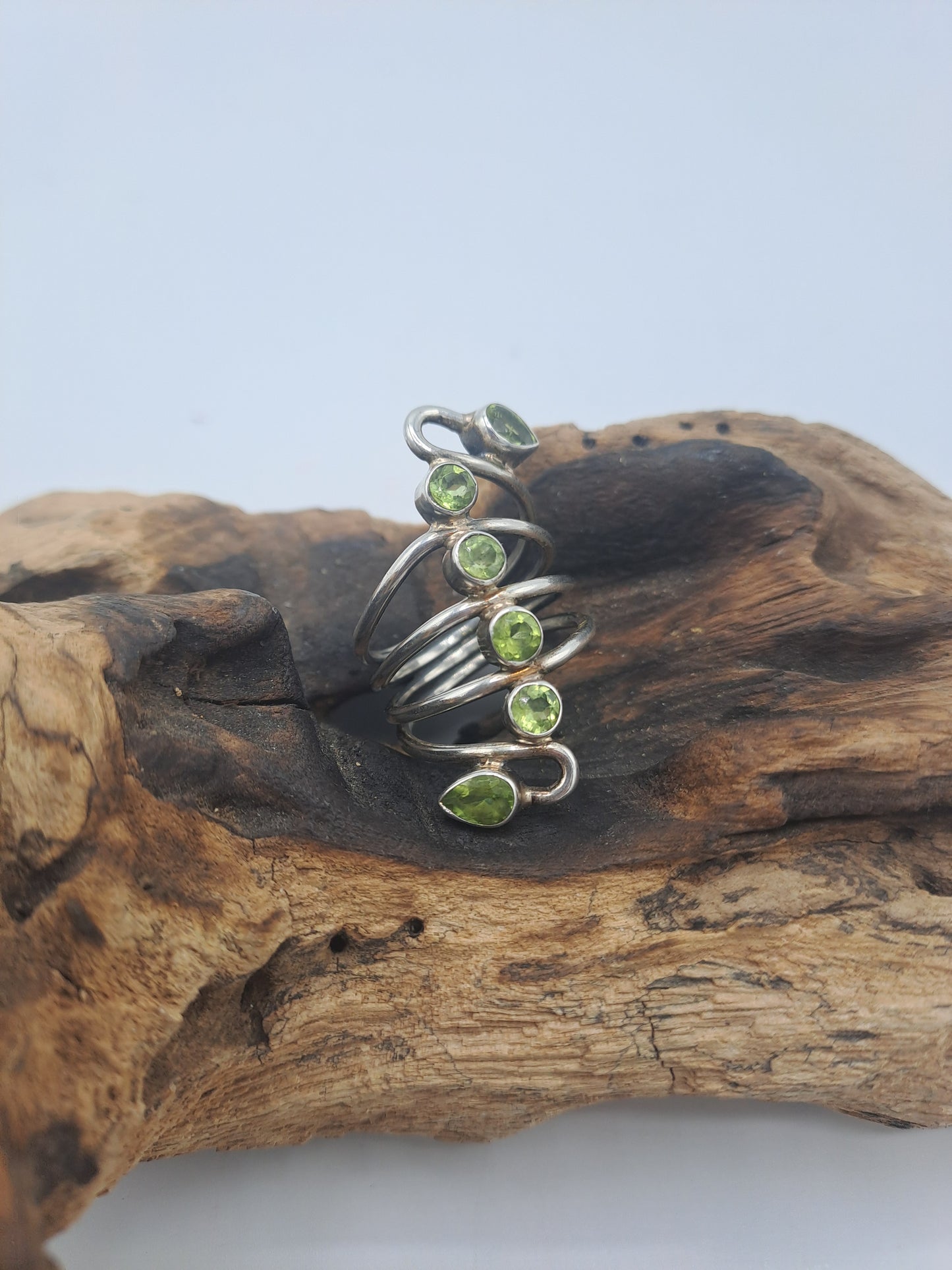 Anello Statement con Peridot