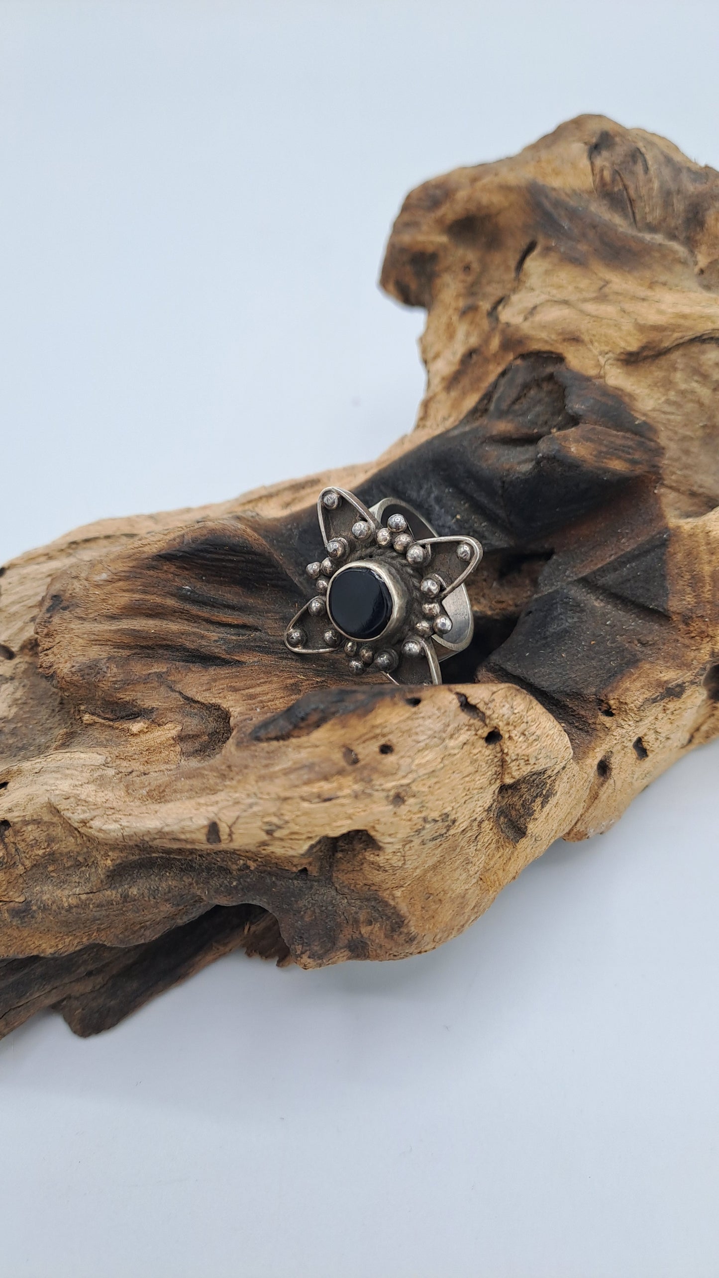 Anello Arte Deco con Onice Nero